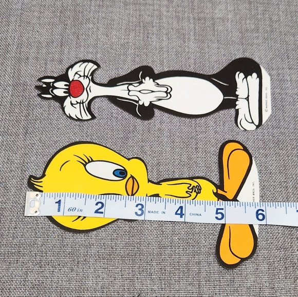 Vintage Looney Tunes Sylvester The Cat And Tweety Bird Iron On Cotton Graphic - Picture 4 of 4